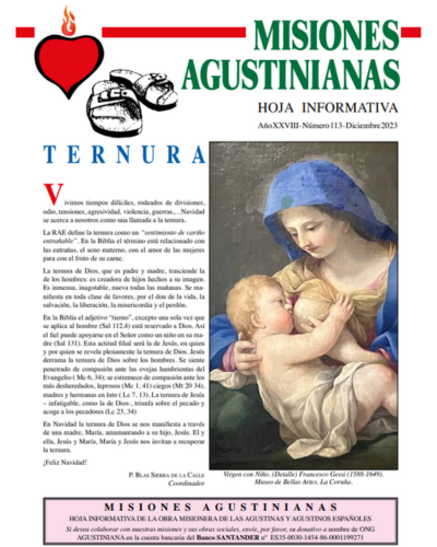 Ya puedes leer la hoja informativa "Misiones Agustiniana" correspondiente al mes de diciembre, con noticias agustinas de todo el mundo.