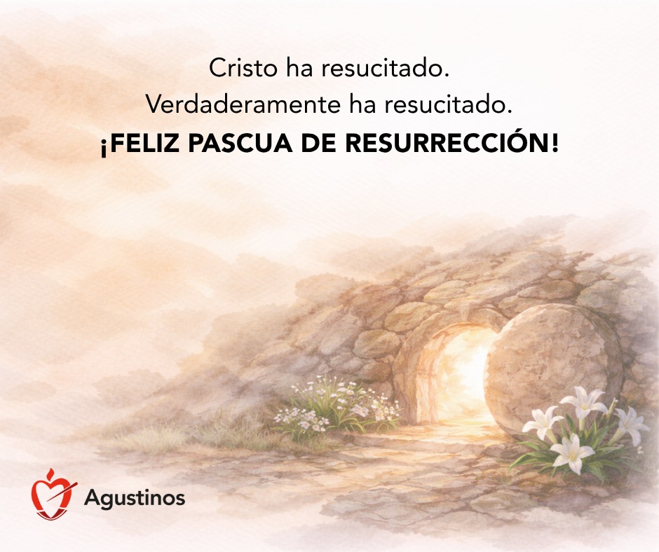 El Prior General de la Orden de San Agustín y el Prior Provincial de la Provincia de San Juan de Sahagún han felicitado la Pascua.